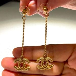 CC Drop Dangling Earrings